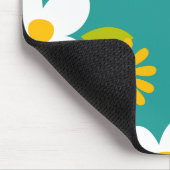 レトロ70s 60s花柄スタイル マウスパッド (コーナー)