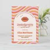 レトロ70s 80s Groovy DIscoバチェロレッテ週末 招待状 (スタンド正面)