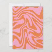 レトロ70s Groovyブライダルシャワー 招待状 (裏面)