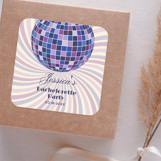 レトロ70s Groovy Last Discoバチェロレッテ スクエアシール