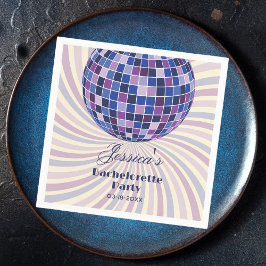 レトロ70s Groovy Last Discoバチェロレッテ スタンダードカクテルナプキン