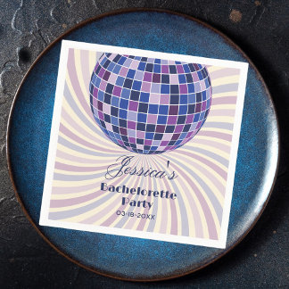 レトロ70s Groovy Last Discoバチェロレッテ スタンダードカクテルナプキン