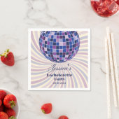 レトロ70s Groovy Last Discoバチェロレッテ スタンダードカクテルナプキン (インサイチュ)