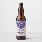 レトロ70s Groovy Last Discoバチェロレッテ ビールラベル (正面)