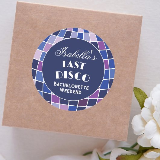 レトロ70s Groovy Last Discoバチェロレッテ ラウンドシール