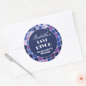 レトロ70s Groovy Last Discoバチェロレッテ ラウンドシール (封筒)