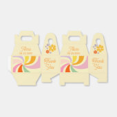 レトロ70s Groovy Waveフラワー誕生日ありがとう フェイバーボックス (折り畳みなし)