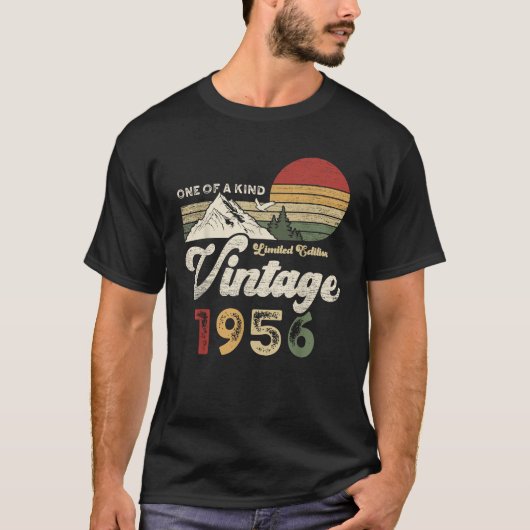 レトロ70th 1956ギフト70歳1956年作 tシャツ (正面)