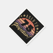 レトロ75th誕生日ユーモア スタンダードカクテルナプキン (角)