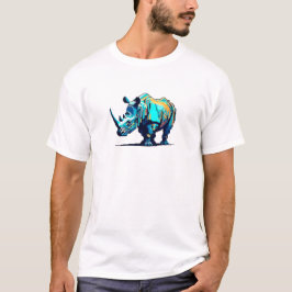 レトロ8ビットピクセルアートサイ 青緑オレンジ ゲーマー Tシャツ