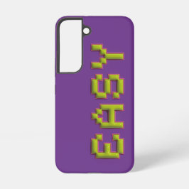 レトロ8ビットEASY Samsungケース - パープル＆ピンクゲーム Samsung Galaxy S22ケース