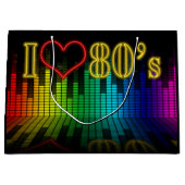 レトロ80のイコライザパーティー ラージペーパーバッグ (正面)