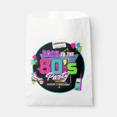 レトロ80のネオンバースデーパーティー フェイバーバッグ (正面)