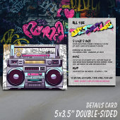 レトロ80のヒップホップ金ゴールドボックス結婚の詳細 エンクロージャーカード