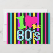 レトロ80の素晴らしバースデーパーティ招待状 招待状 (裏面)