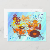 レトロ80の音楽 ポストカード (正面/裏面)