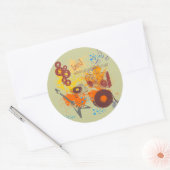 レトロ80の音楽 ラウンドシール (封筒)