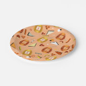 レトロ80オレンジタマゴッチ ペーパープレート (アングル)