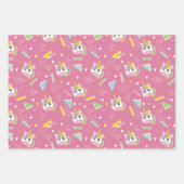 レトロ80ズユニコーン ラッピングペーパーシート (正面2)