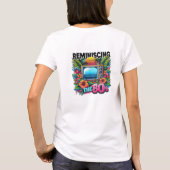 レトロ80年代のテレビの熱帯熱を思い出させる Tシャツ (裏面)