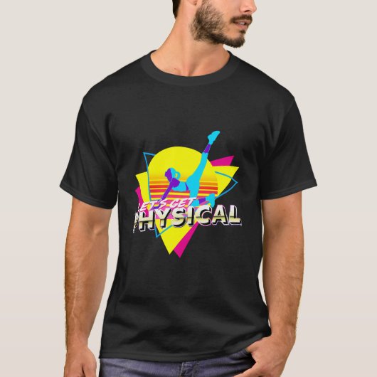 レトロ80年代のトレーニングフィチンを体現しよう Tシャツ (正面)