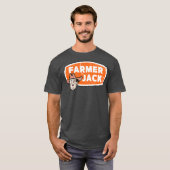 レトロ80年代のビンテージTシャツ ファーマージャック Tシャツ (正面フル)
