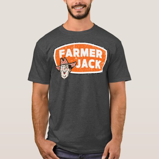 レトロ80年代のビンテージTシャツ ファーマージャック Tシャツ (正面)
