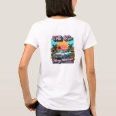 レトロ80年代の多くの思い出レトロな車トロピカル Tシャツ (裏面)