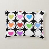 レトロ80年代はっきりした幾何学模様 アクセントクッション (裏面)