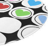 レトロ80年代はっきりした幾何学模様 カッティングボード (角)