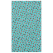 レトロ80年代カセットテープ音楽誕生会 テーブルクロス (正面)