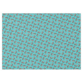 レトロ80年代カセットテープ音楽誕生会 テーブルクロス (正面(横))