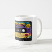 レトロ80年代カセットテープ「The Dad Mix」 コーヒーマグカップ (正面右)