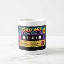レトロ80年代カセットテープ「The Dad Mix」 コーヒーマグカップ
