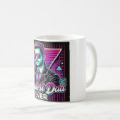 レトロ80年代クールパパネオンファーザーの日 コーヒーマグカップ (正面右)