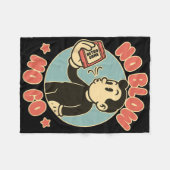 レトロ80年代ゲーマー ビンテージゲーム フリースブランケット (正面(横))