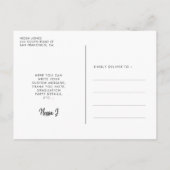 レトロ80年代ネオンライト卒業パーティー写真 ポストカード (裏面)