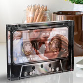 レトロ80年代ミュージックカセット自分の写真を追加 フォトブロック