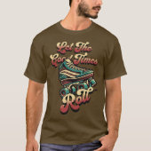 レトロ80年代ローラースケートTシャツ Tシャツ (正面)