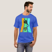 レトロ80年代ヴィンテージスタイルの電気技工士 Tシャツ (正面フル)