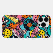 レトロ80年代音楽好き  iPhoneケース (裏面横)