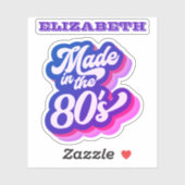 レトロ80年代1980年代に作られた引用文名 シール (シート)