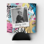 レトロ80年代80年代40歳の誕生日ヴィンテージ写真 缶クーラー (正面)