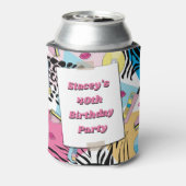 レトロ80年代80年代40歳の誕生日ヴィンテージ写真 缶クーラー (缶裏面)