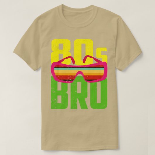 レトロ80年代80年代Bro 80年代Lover 80s Tシャツ (デザイン正面)