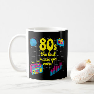レトロ80年代:音楽最高のの時代は今までだ! コーヒーマグカップ