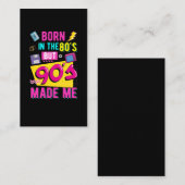 レトロ80生まれsミュージックパーティーディスコ90s 名刺 (正面/裏面)