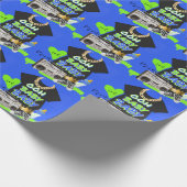 レトロ80/90のヒップホップ・ベビー・シャワー ラッピングペーパー (角)