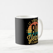 レトロ80Bを見るのに80年かかった コーヒーマグカップ (正面右)