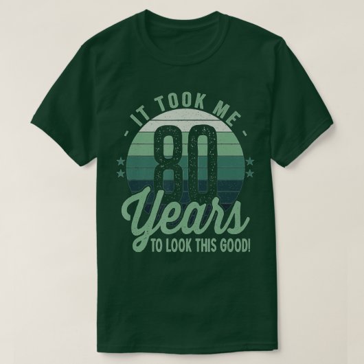 レトロ80Bを見るのに80年かかった Tシャツ (デザイン正面)